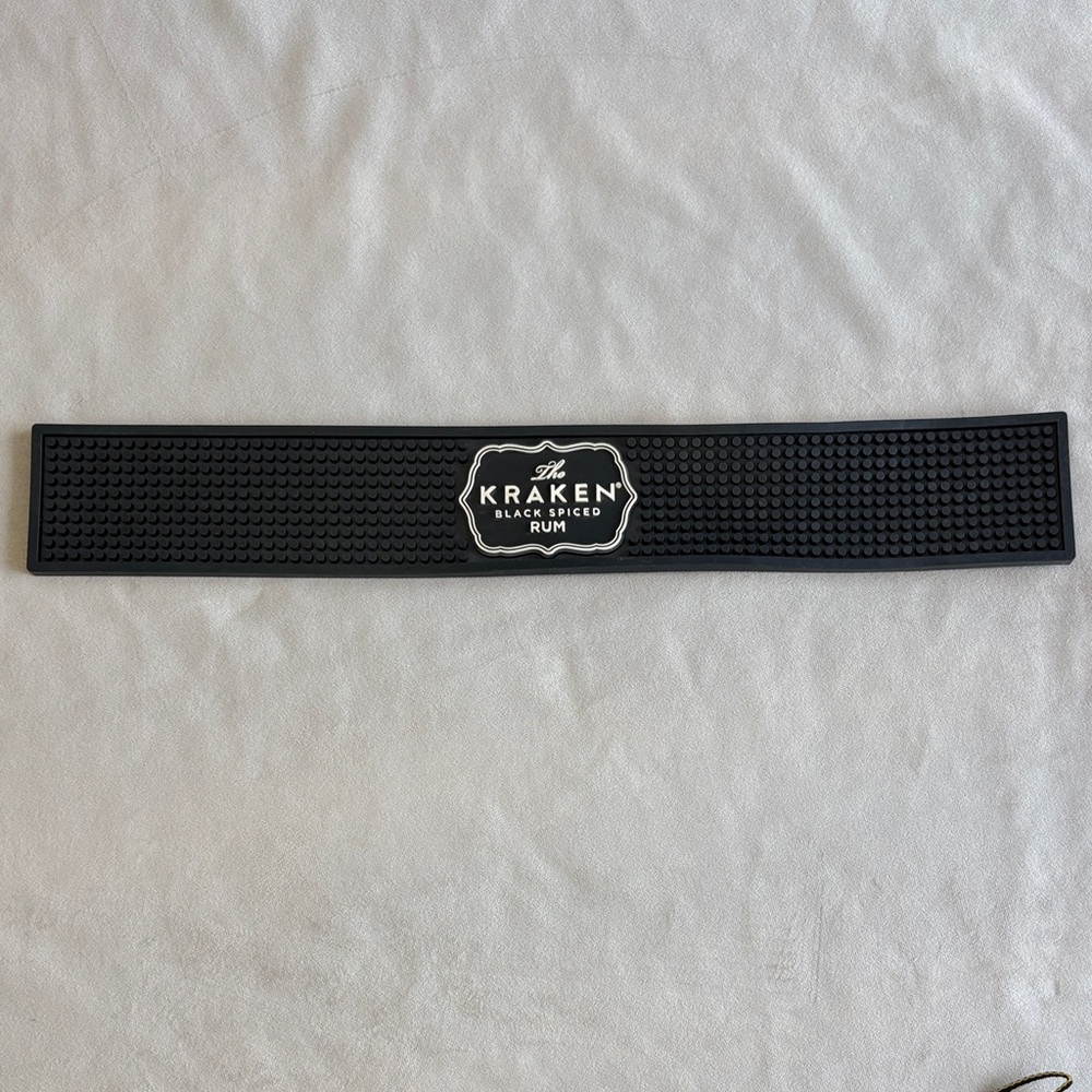 Black Spiced Rum Bar Mat - Black